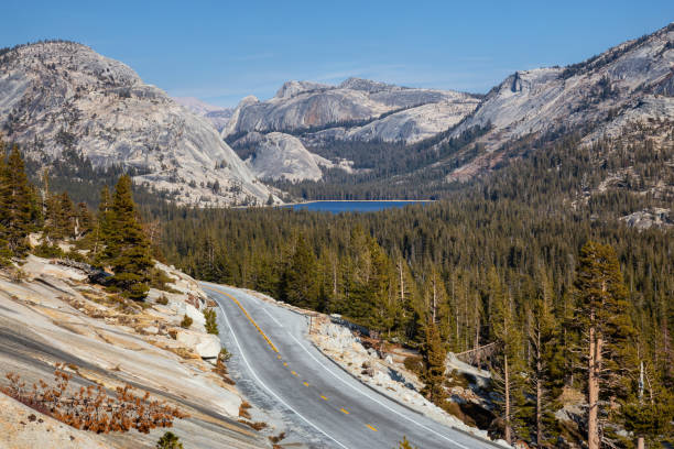 View of a scenic road, Tioga Pass