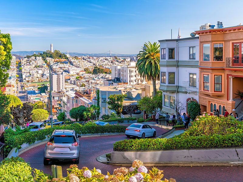 Drive down Lombard Street